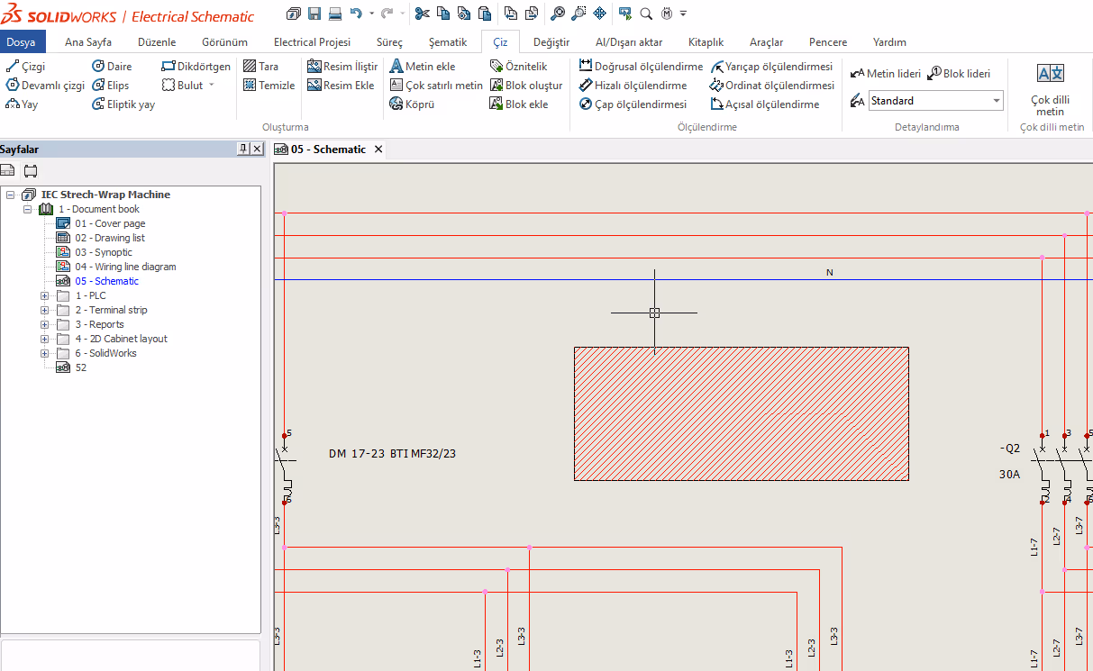 SOLIDWORKS ELECTRICAL’da Tara Komutu Kullanımı
