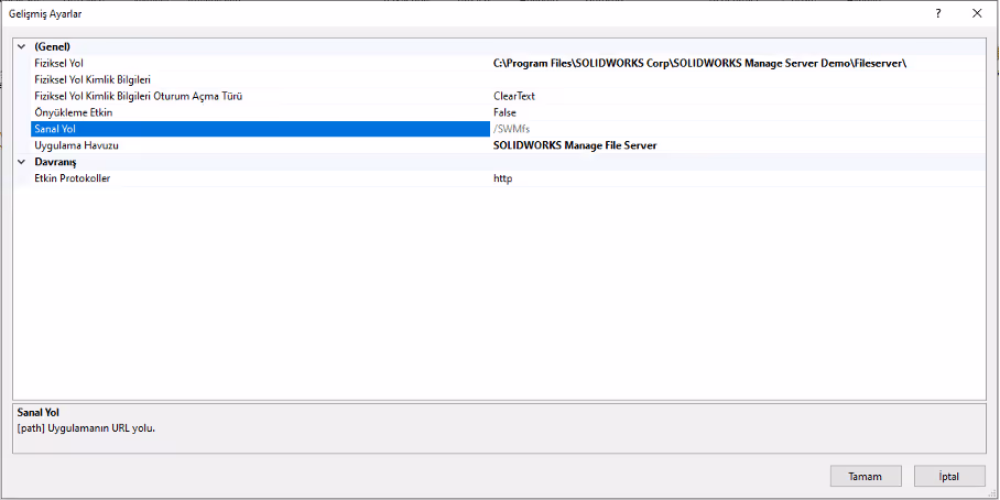 SOLIDWORKS Manage Dosya Sunucusunu Başka Konuma Taşıma