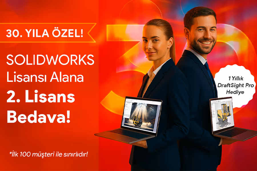 SOLIDWORKS Lisansı Alana 2. Lisans Bedava!
