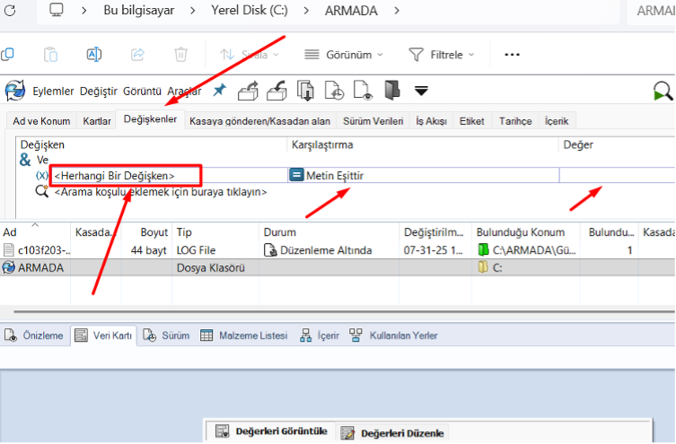 PDM Veri Kartlarında Boş Bırakılan Değişkenler Nasıl Aranır?