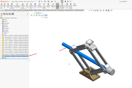 SOLIDWORKS Feature Manager: Seçilen Öğeyi Ekranda Otomatik Vurgulama