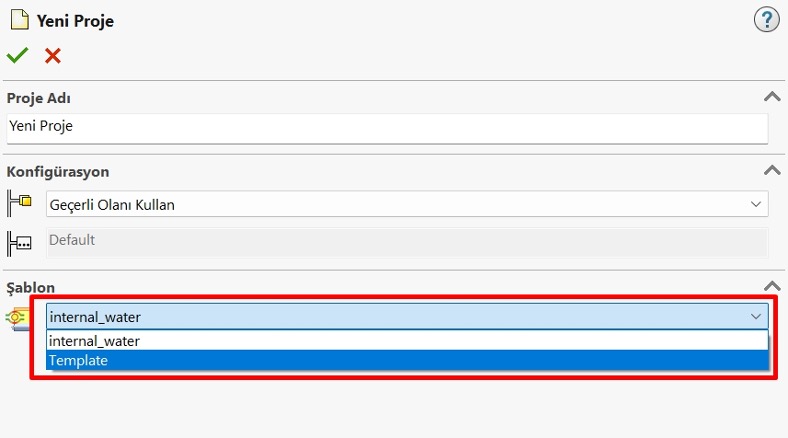 SOLIDWORKS Flow Simulation Şablon Oluşturma