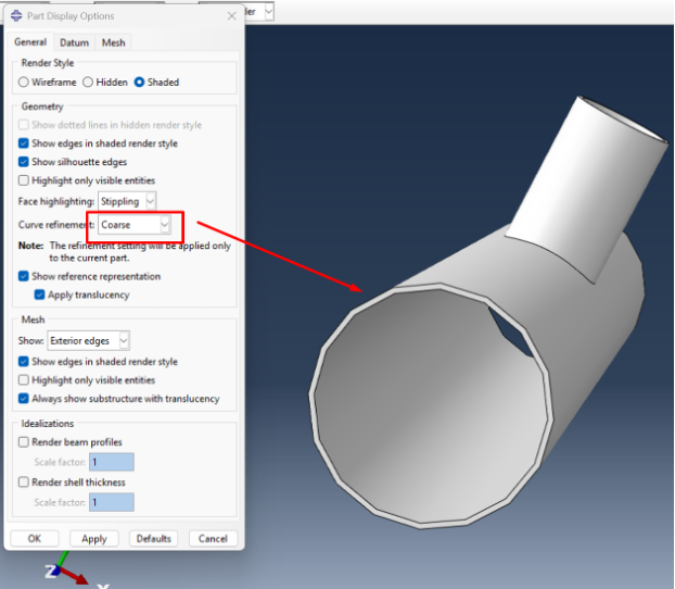 ABAQUS İÇERİSİNDE PART DISPLAY