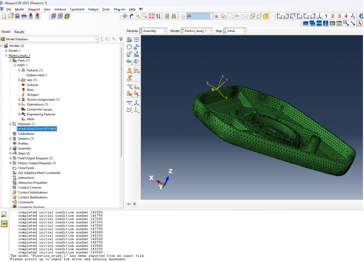 SOLIDWORKS Plastics’ten Abaqus’e Sonuç Aktarımı