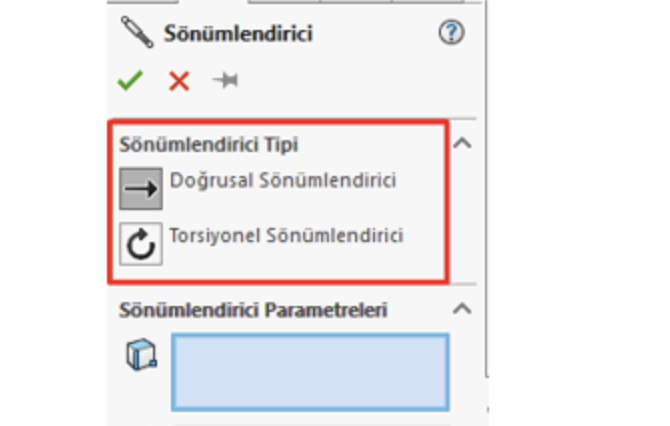 SOLIDWORKS Motion’da Sönümlendirici Nedir?