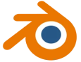 Blender logo – 3D modeling, animation, and rendering software