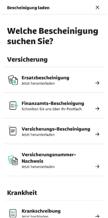 Foto der BARMER App