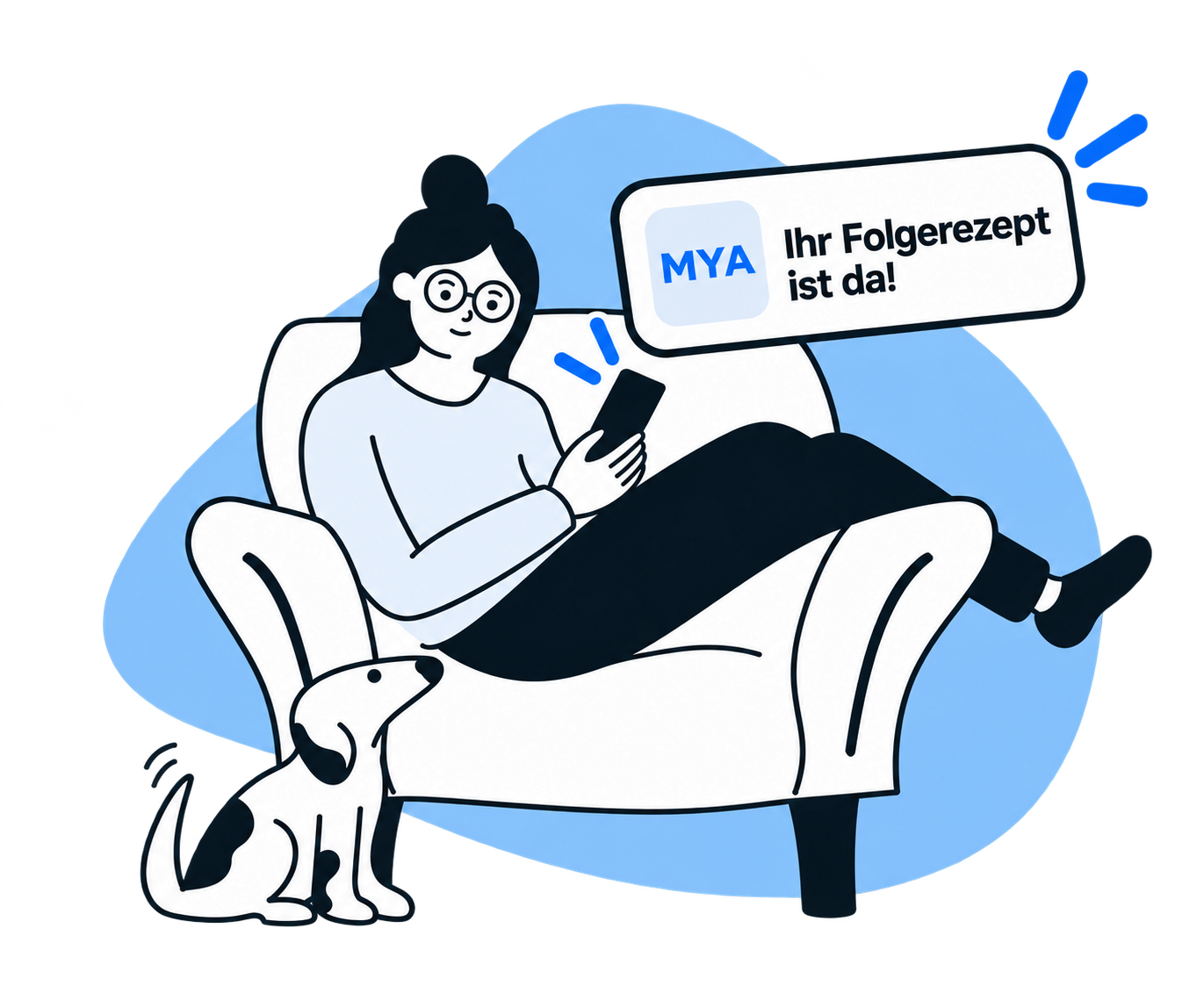 Ihr Folgerezept ist da mit MYA, Ihr Rezeptservice für regelmäßige Medikamente.