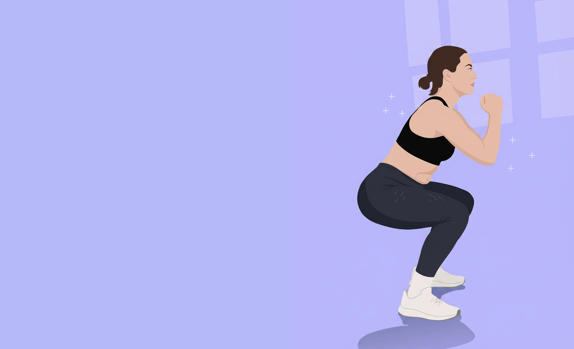 Frau in der Vorbeuge, die ihre Beine umarmt