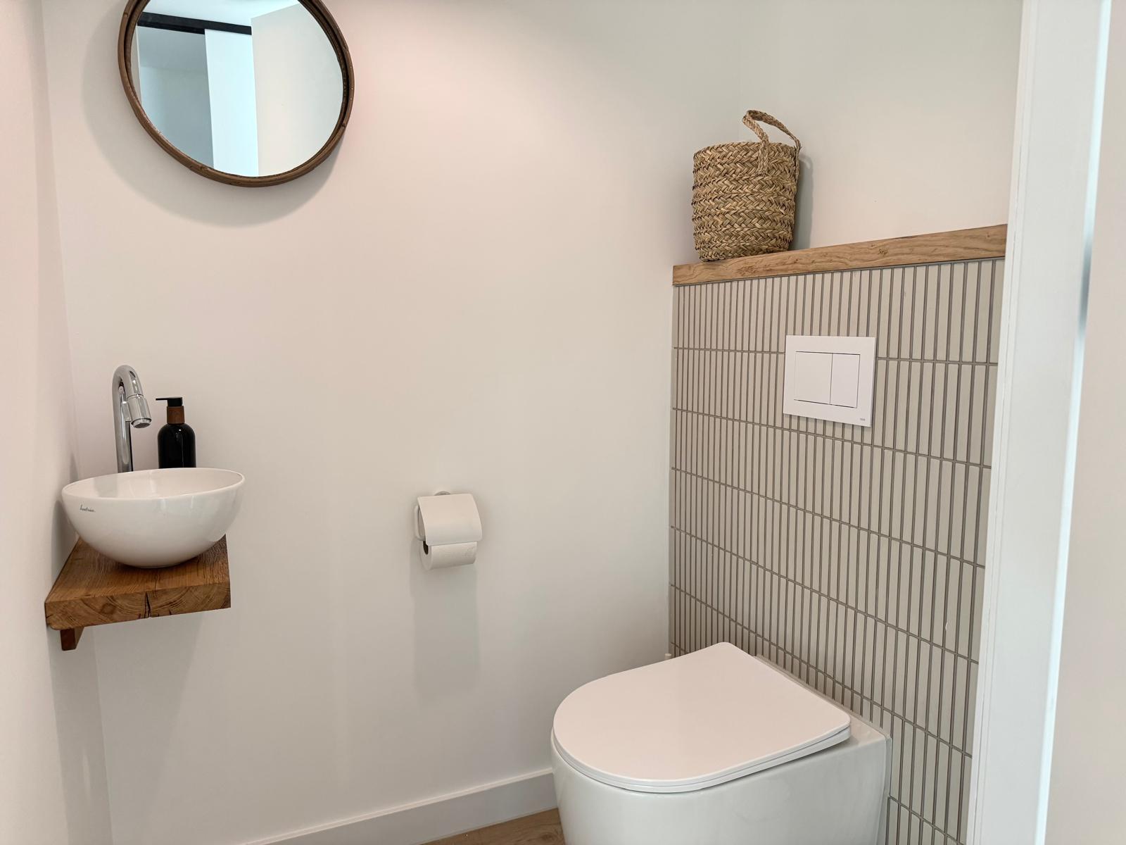 Wandcloset met fonteintje