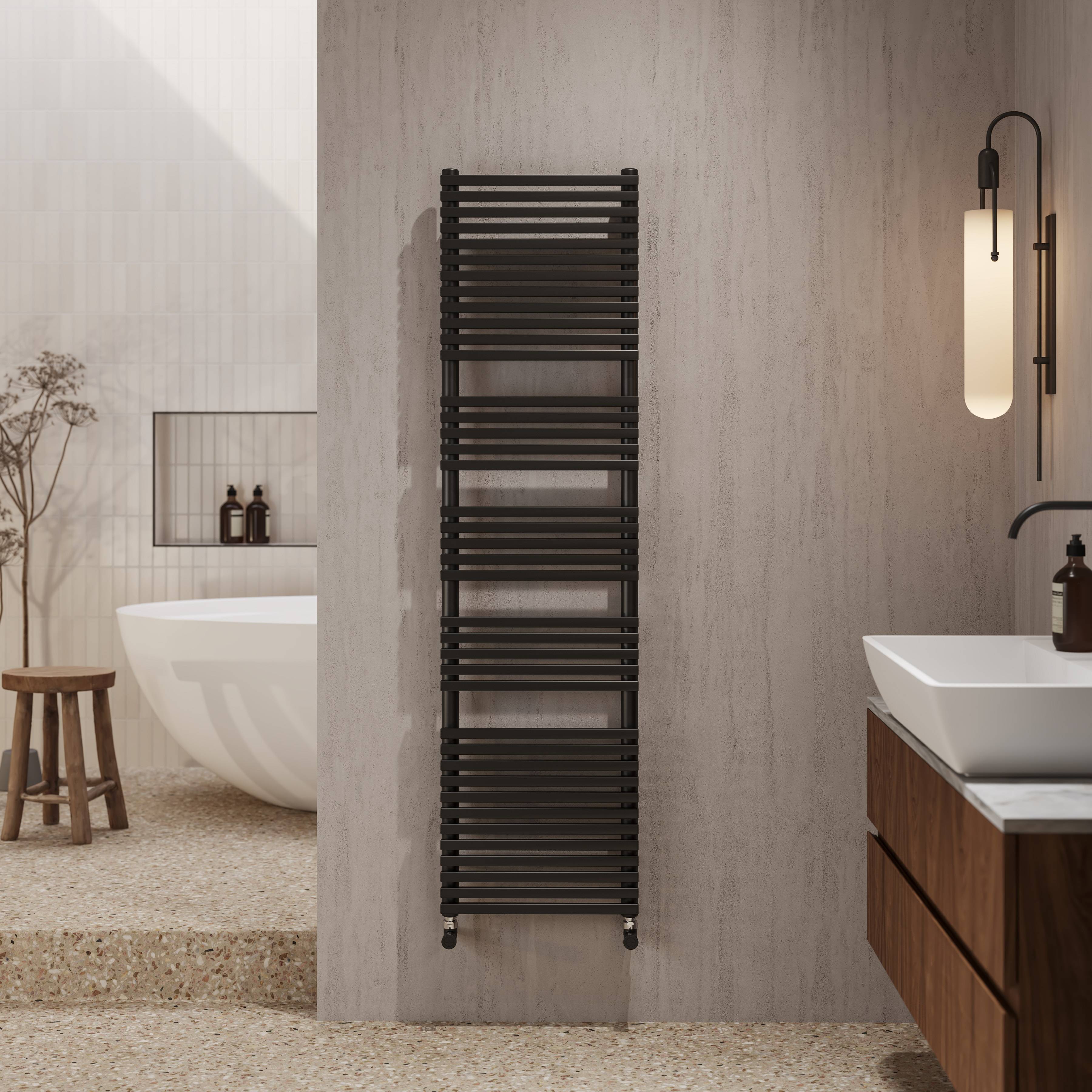 Radiator zwart mat