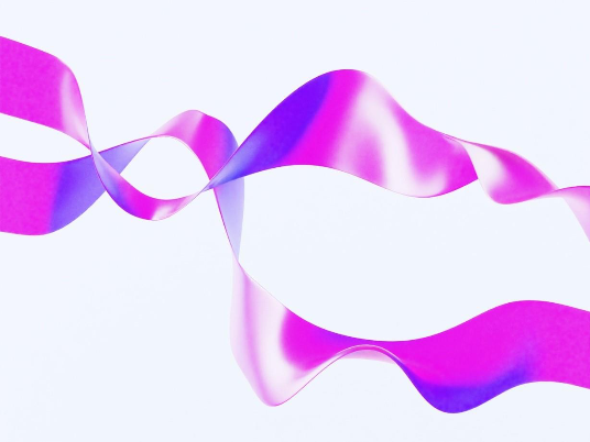 A purple and pink ribbonAI-generated content may be incorrect.