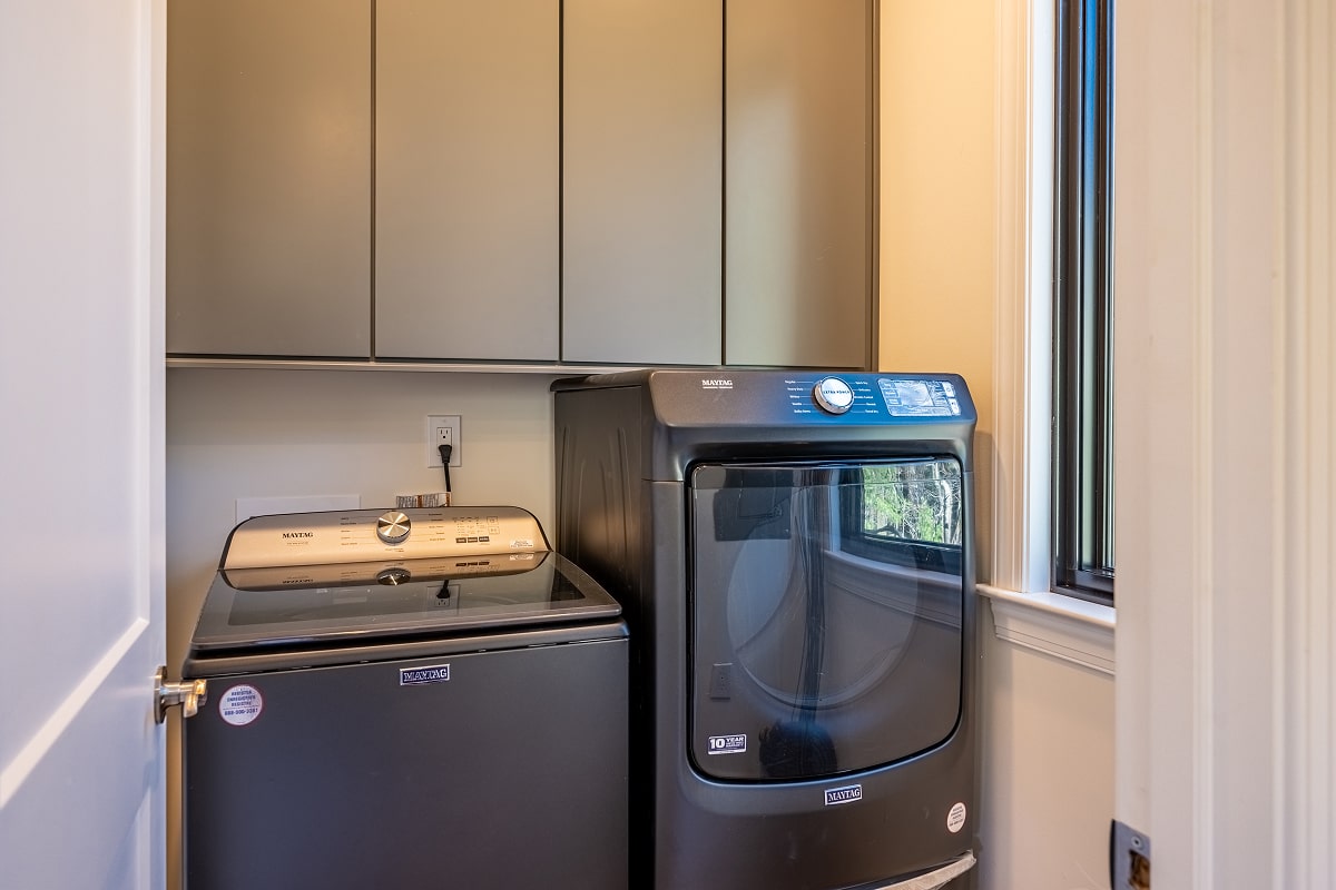 Utility room in modular home