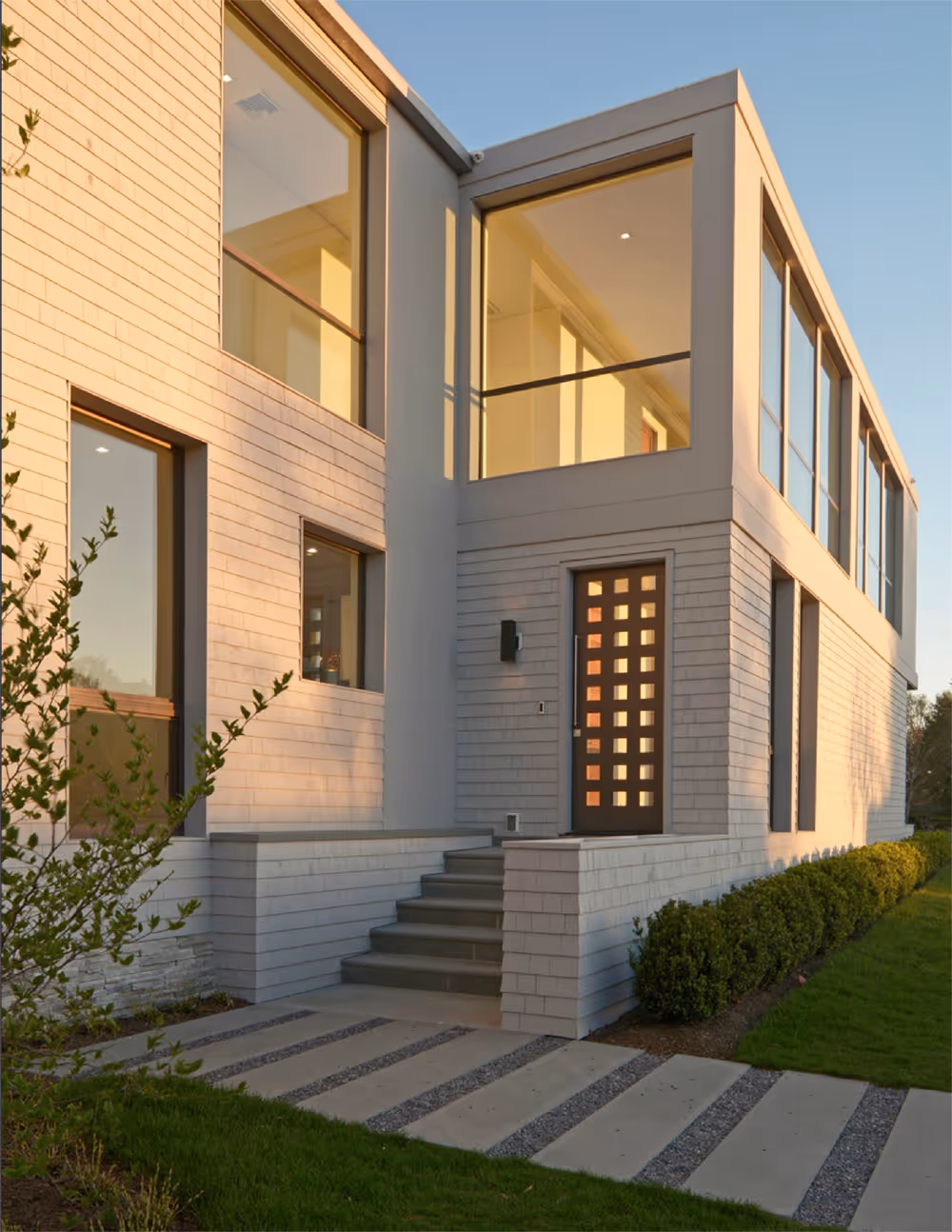 Bayview Contemporary Two Story entrance