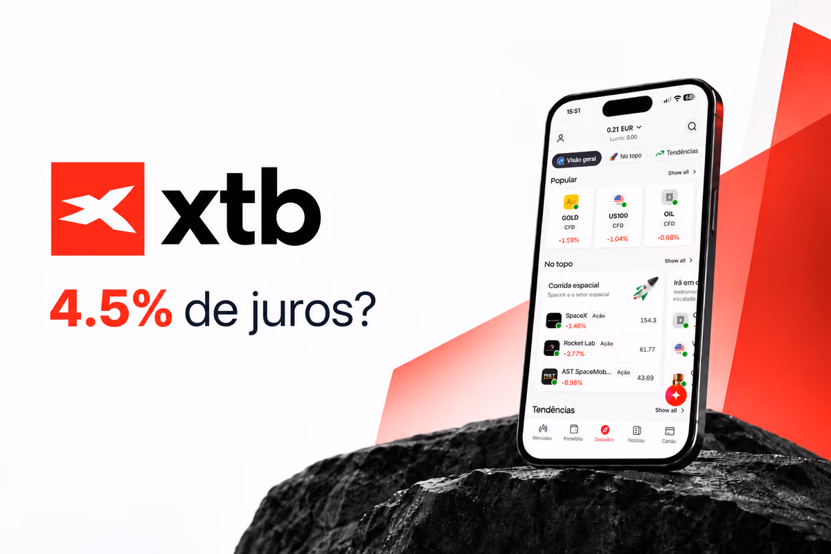 XTB paga 4,5% de juros: como funciona e vale a pena?