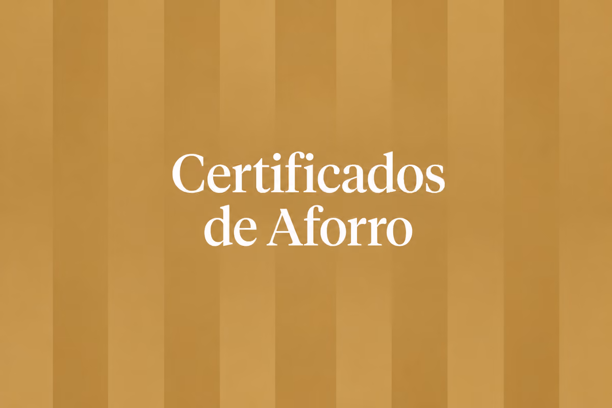Certificados de Aforro: taxa atual, Série F e como subscrever