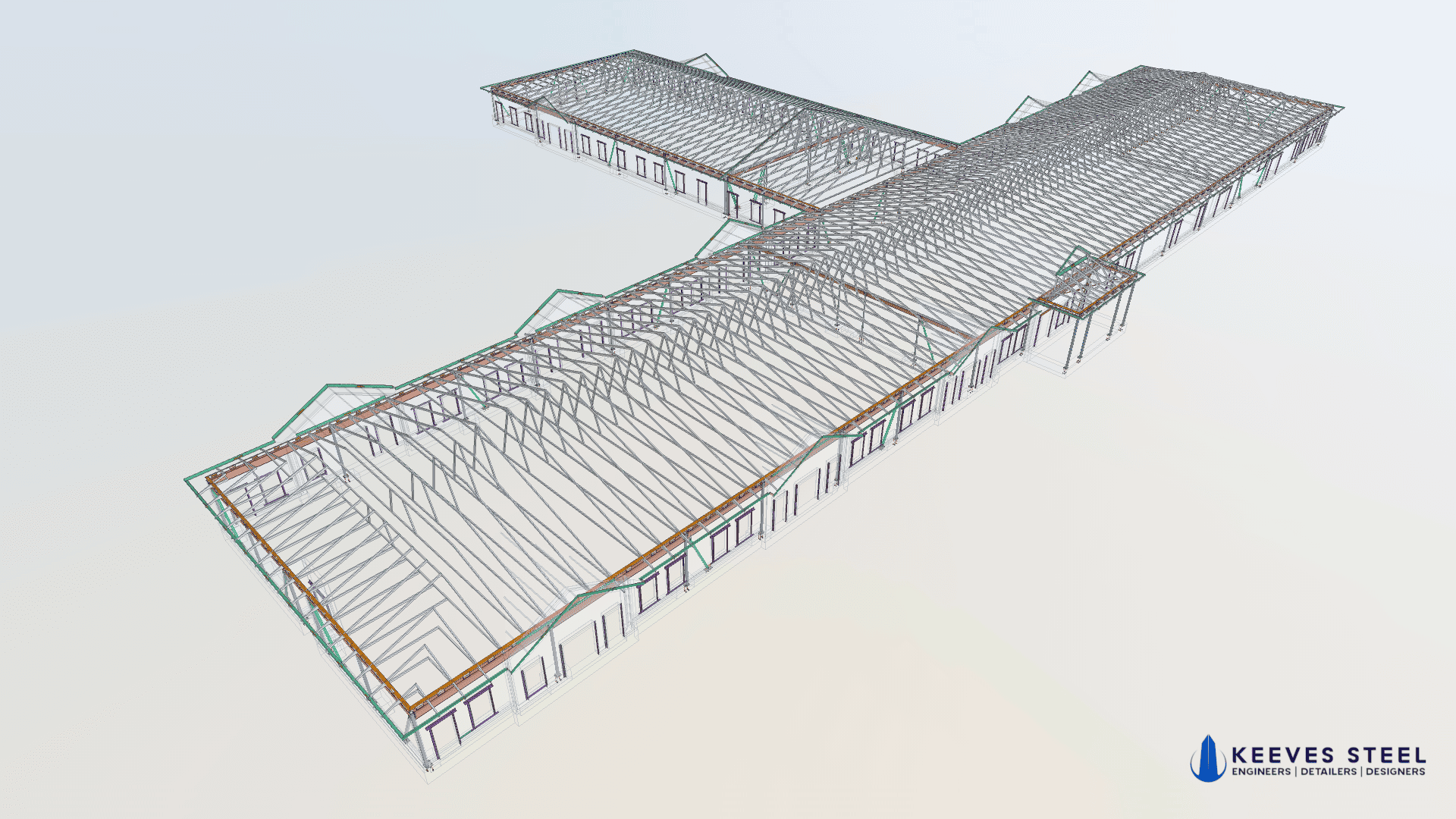 Side view of The Hamptons at night