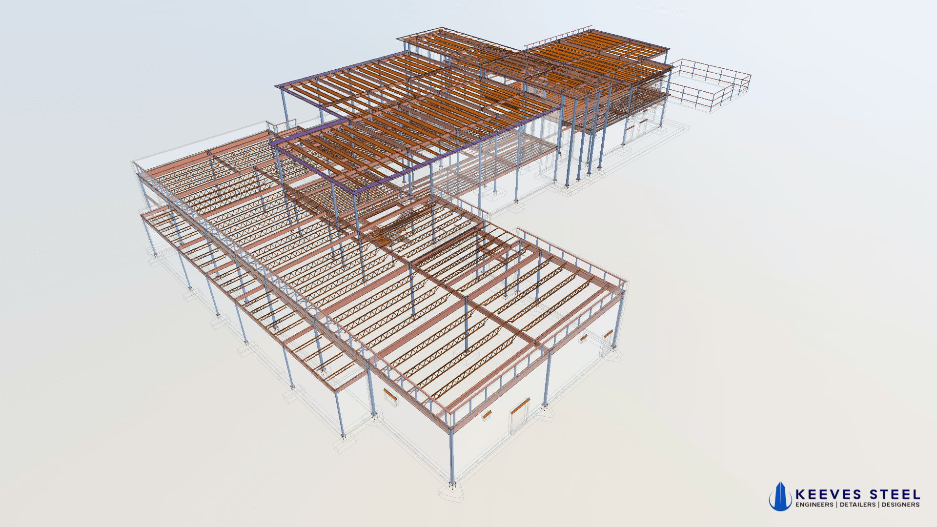 Side view of The Hamptons at night