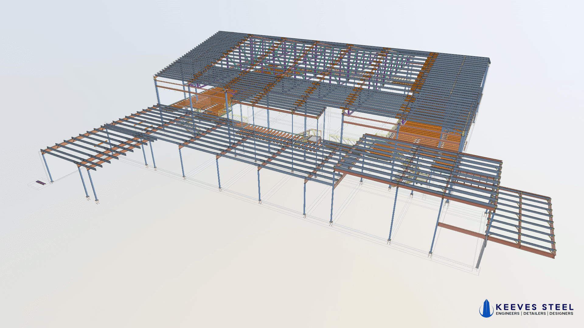 Side view of The Hamptons at night