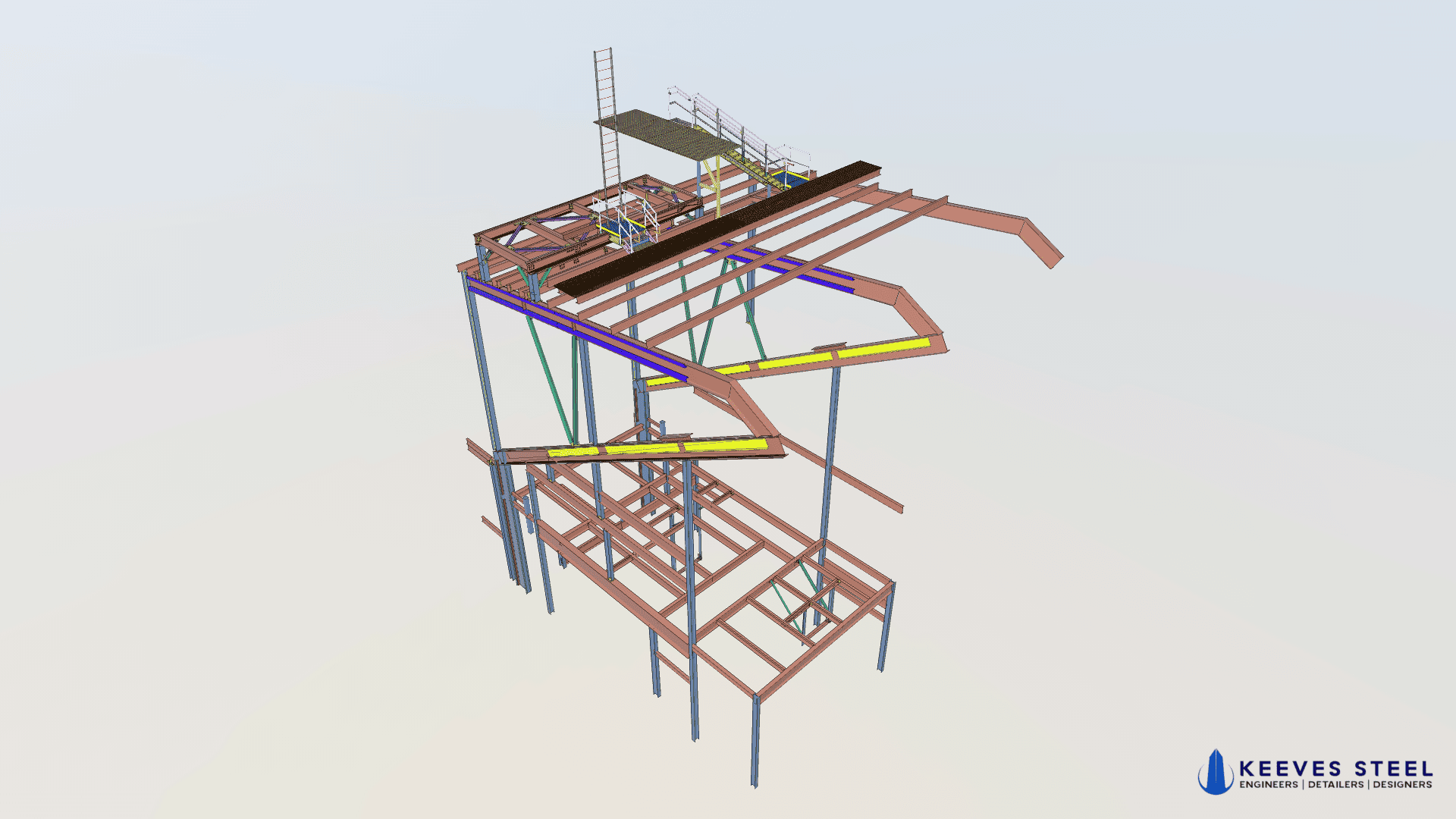 Side view of The Hamptons at night