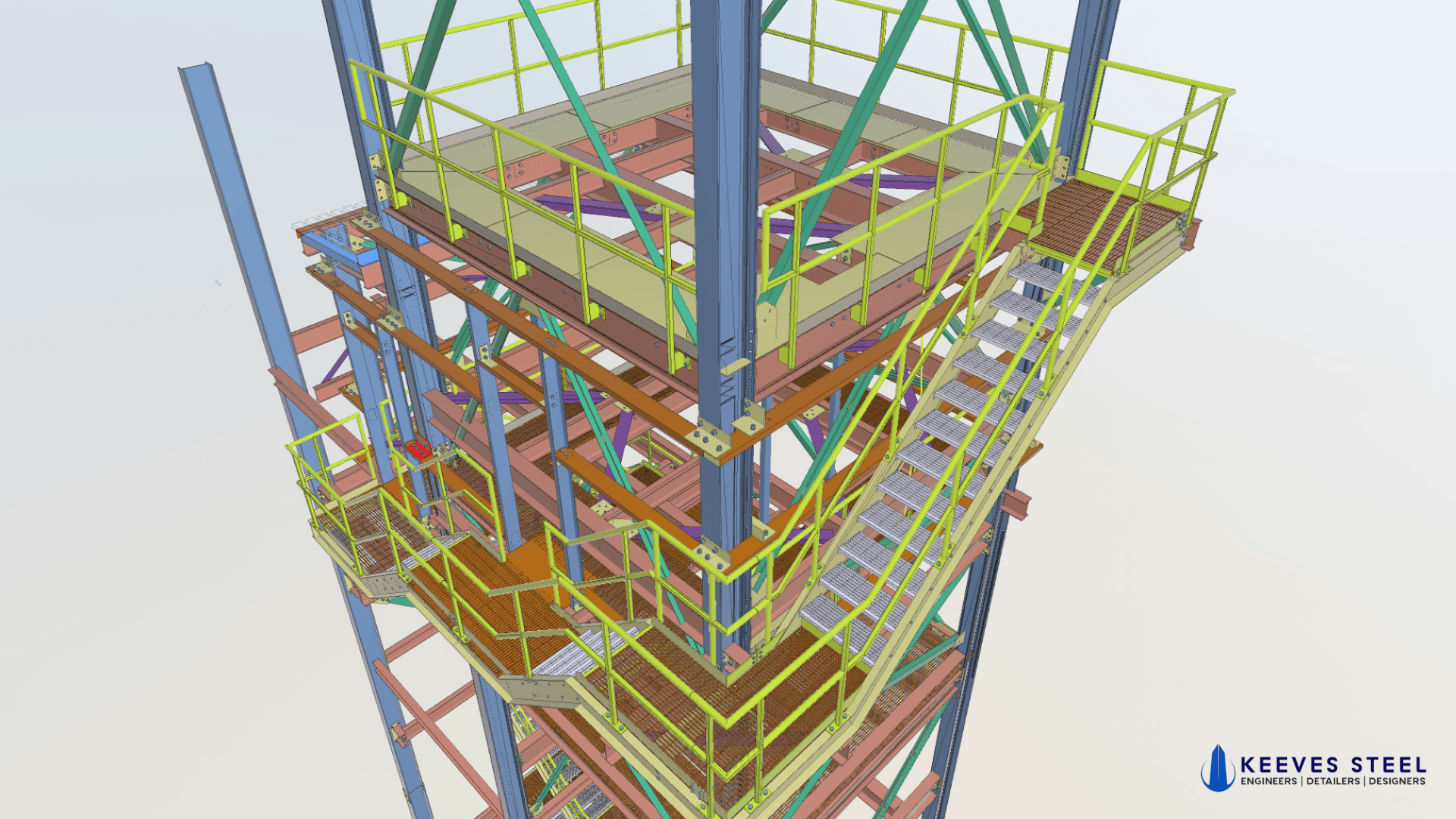 Side view of The Hamptons at night