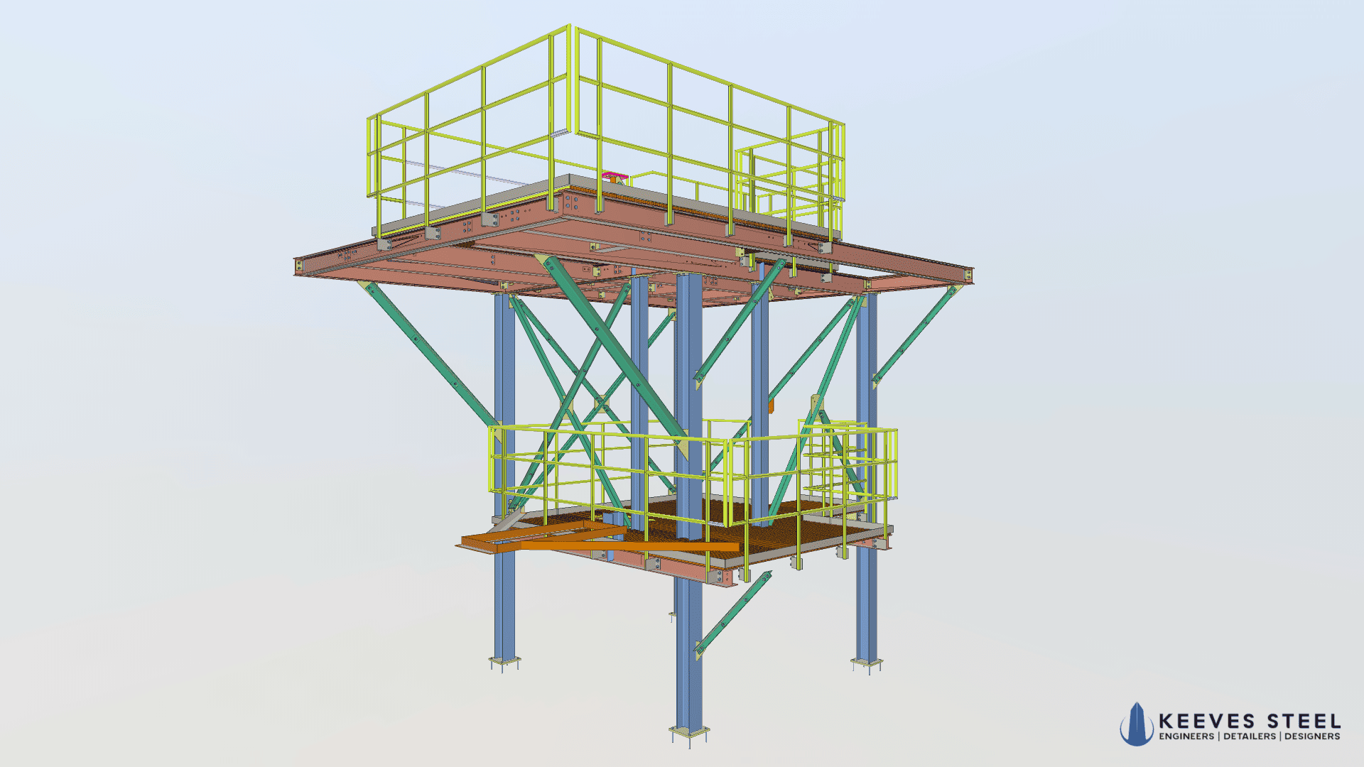 Side view of The Hamptons at night