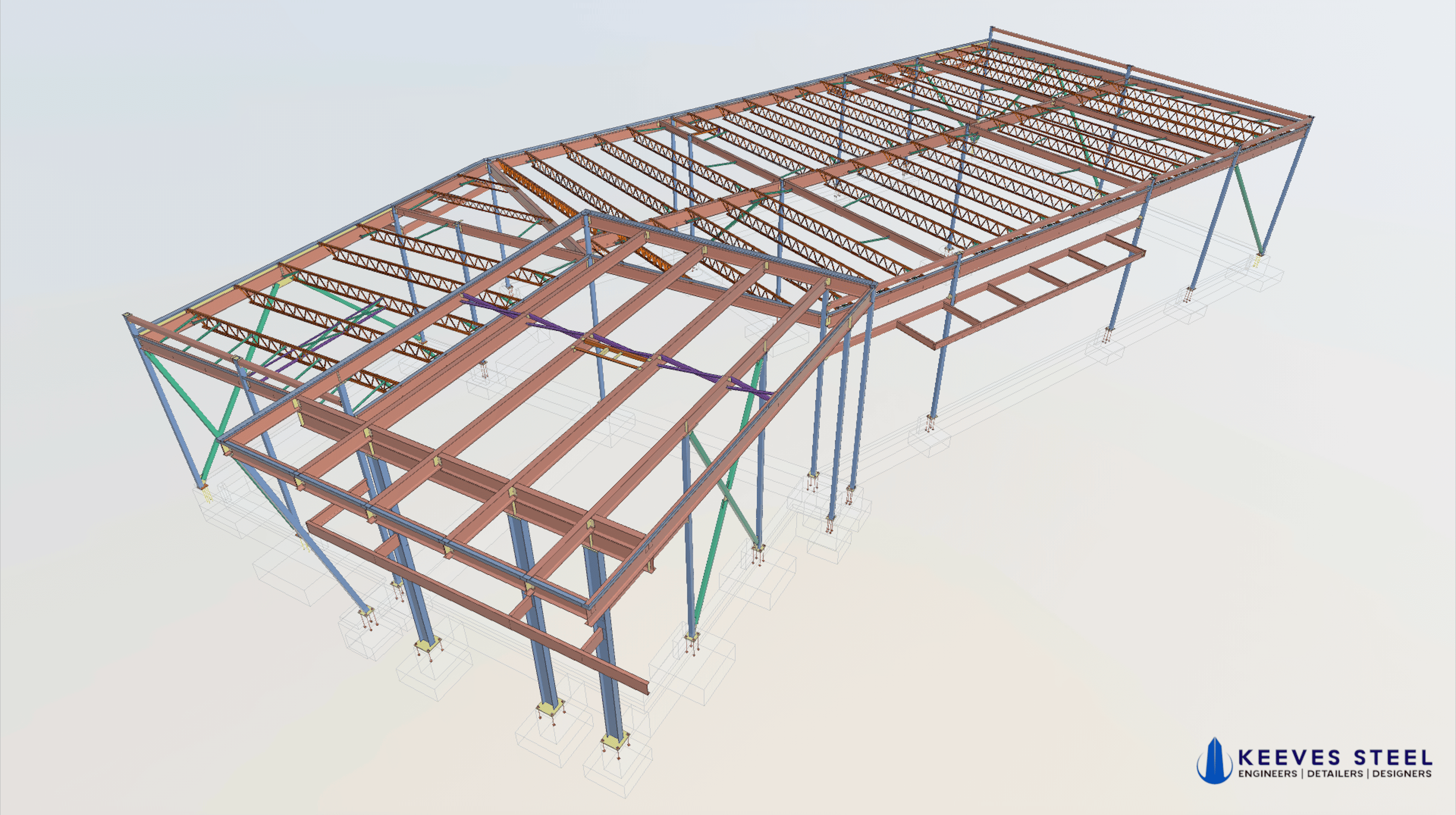 Side view of The Hamptons at night