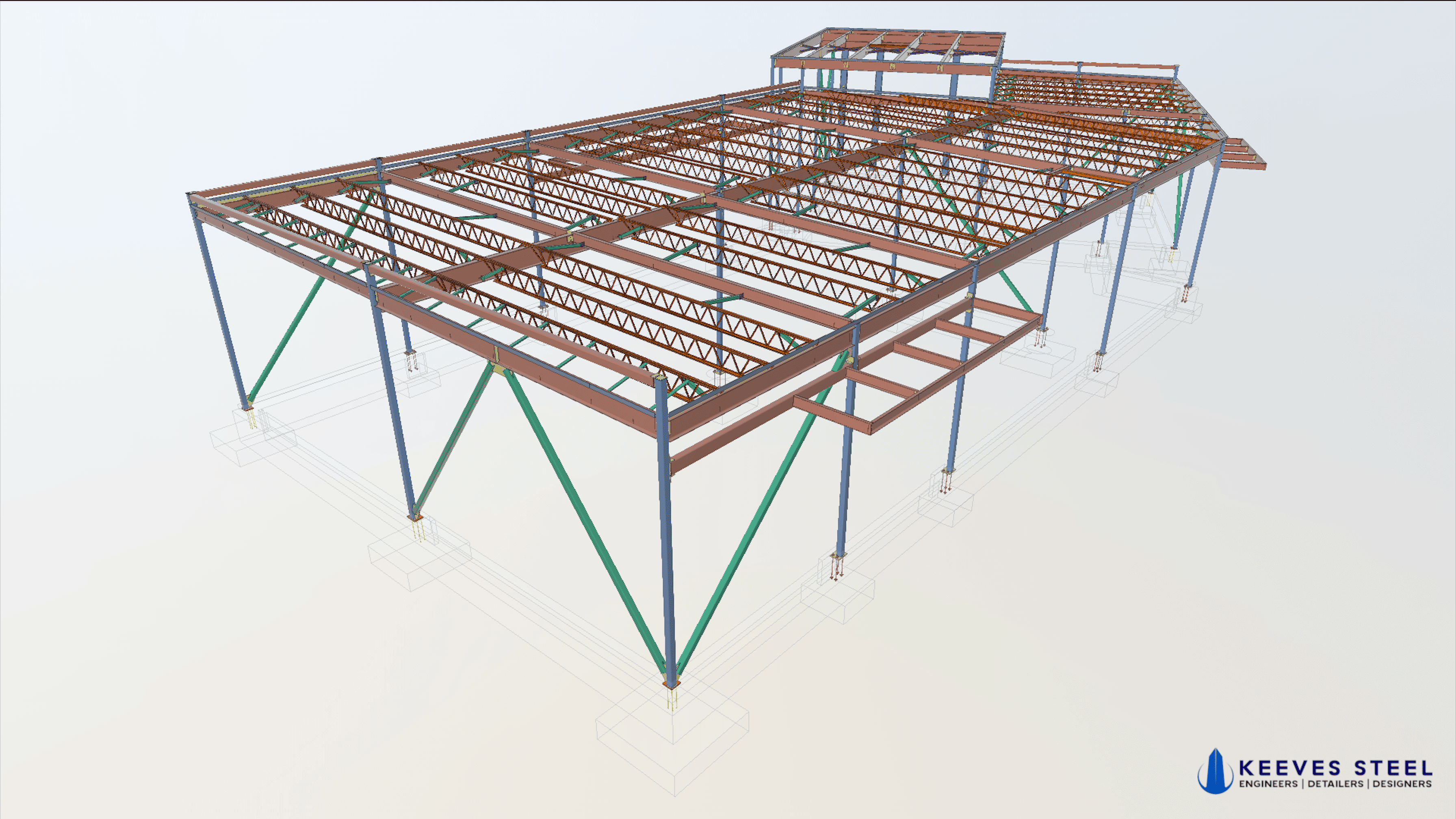 Side view of The Hamptons at night