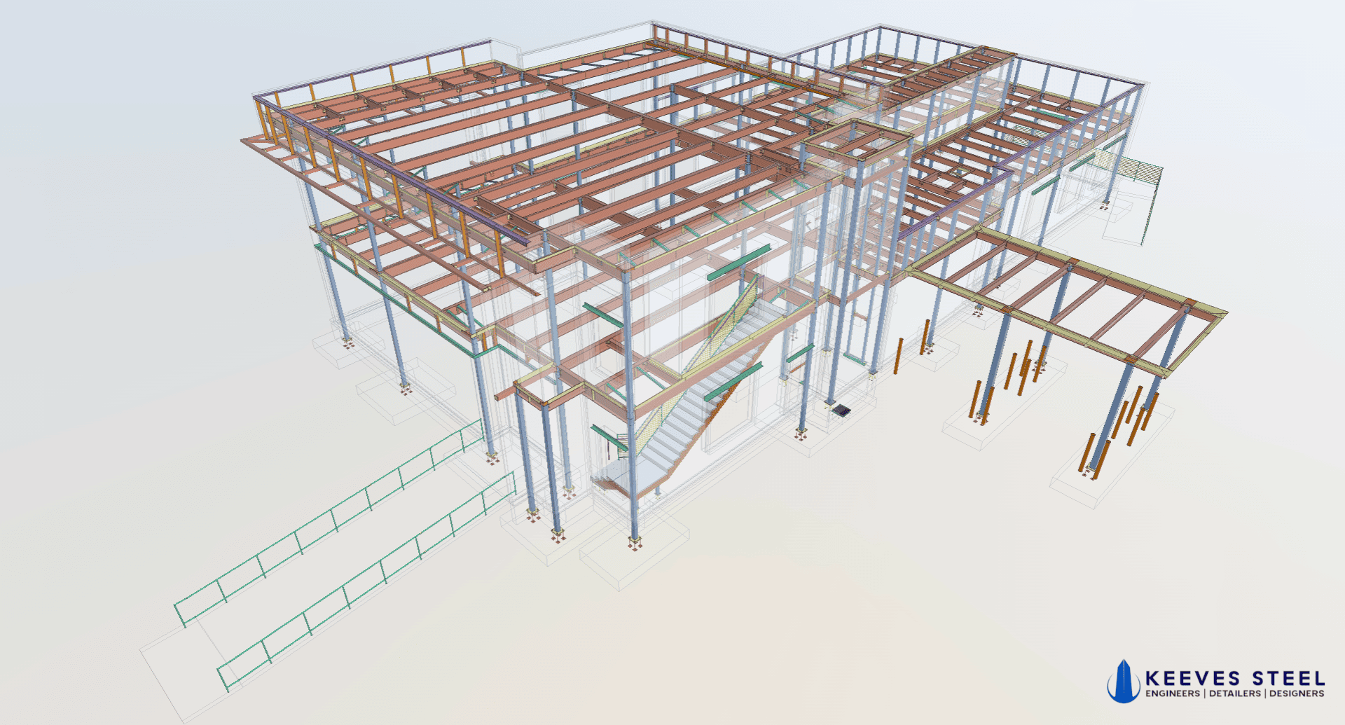 Side view of The Hamptons at night