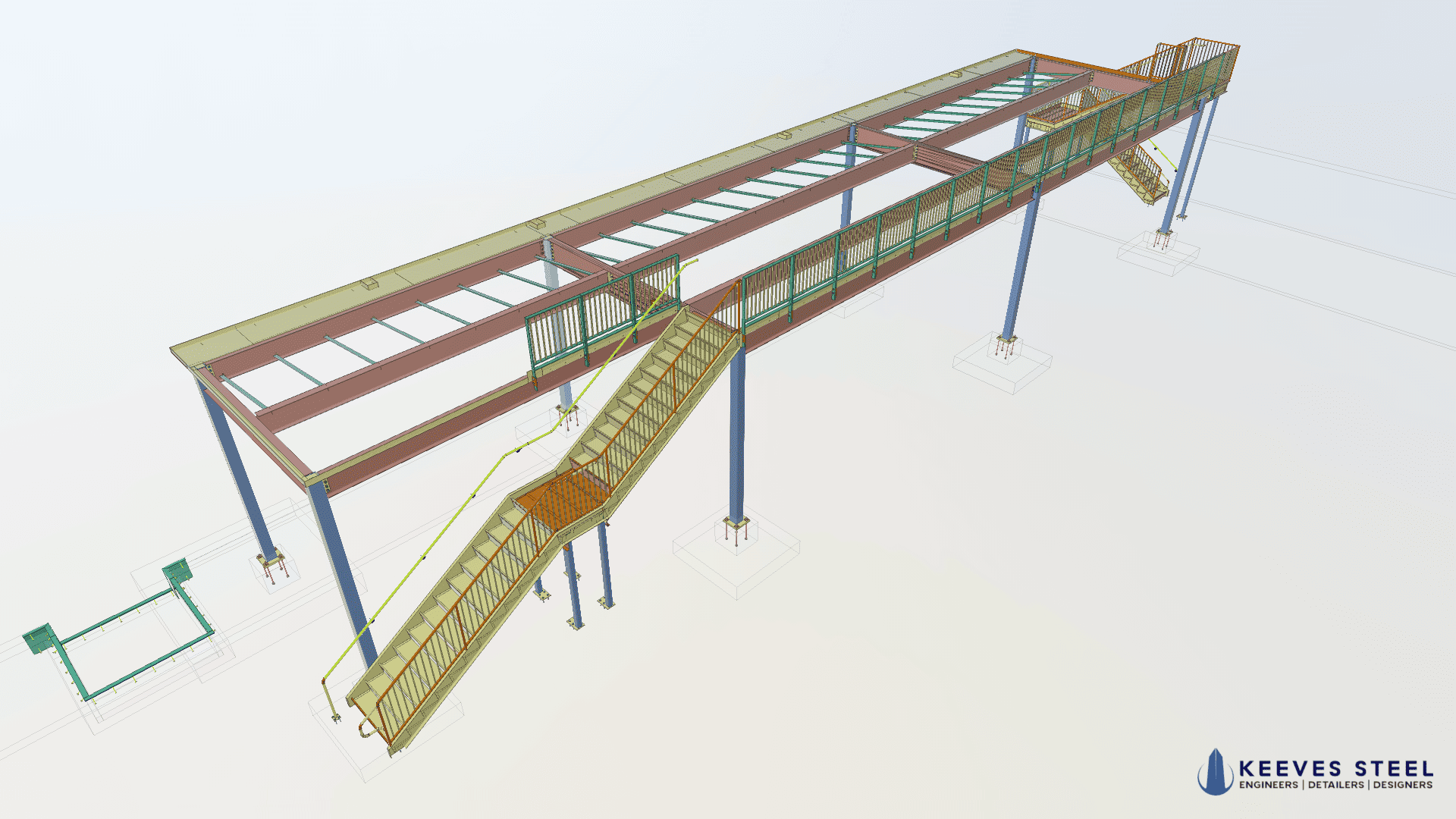 Side view of The Hamptons at night