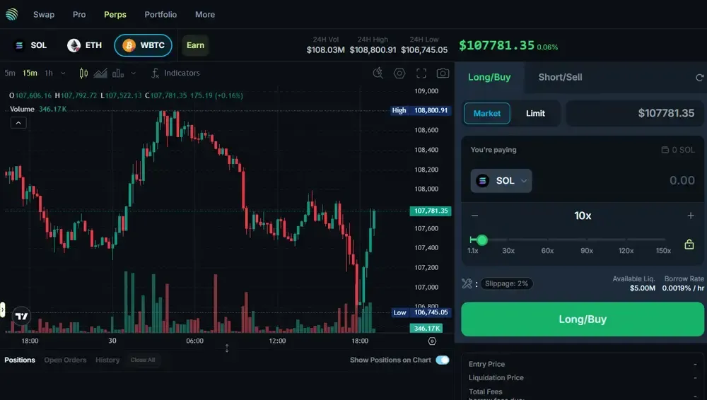 Jupiter No KYC Perps
