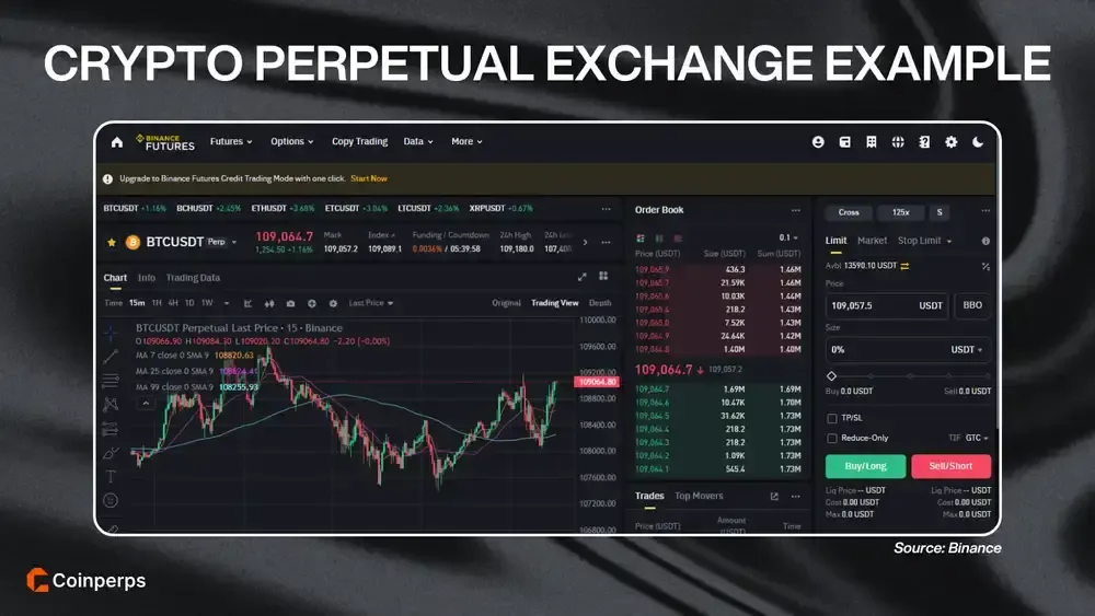 Crypto Perpetual Exchange Example