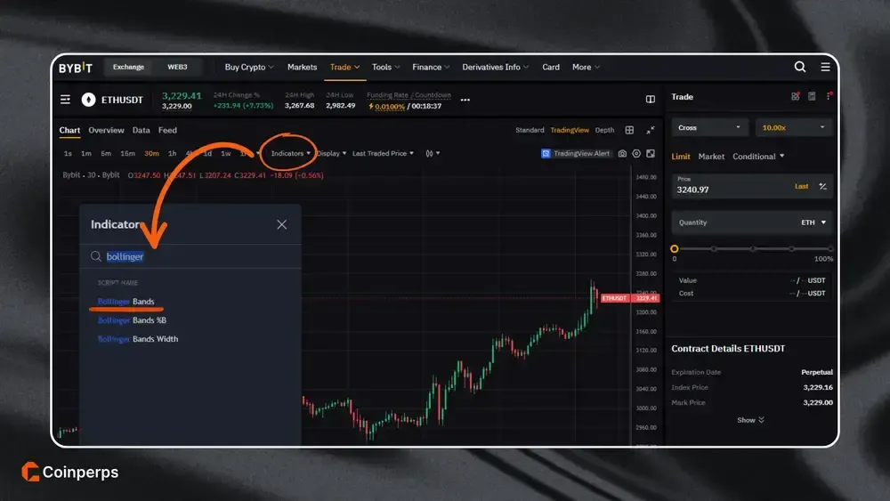 How to Set Up Bollinger Bands on TradingView
