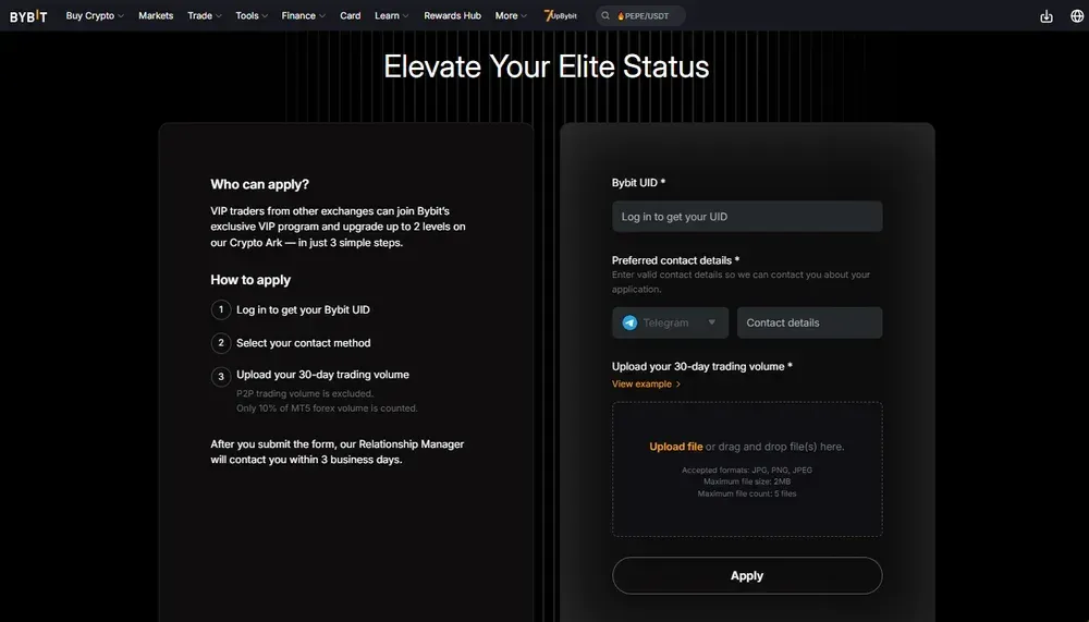 Who Can Join the Bybit VIP Program