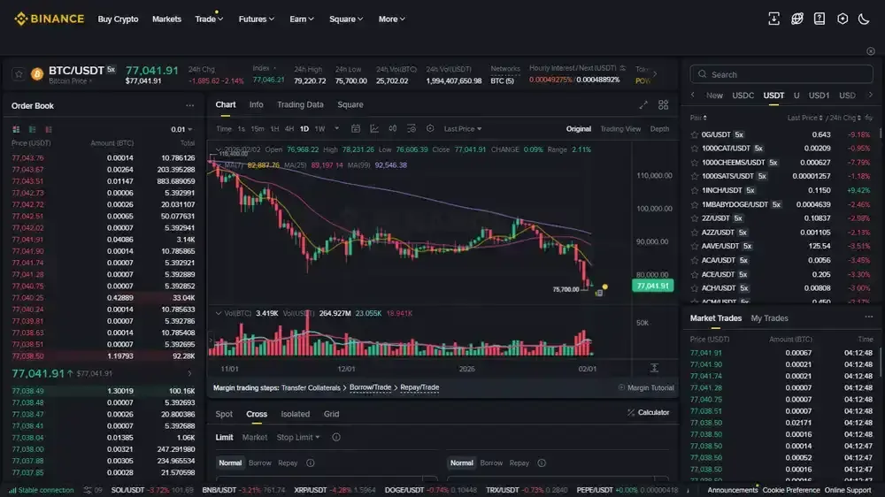 Binance Cross Margin