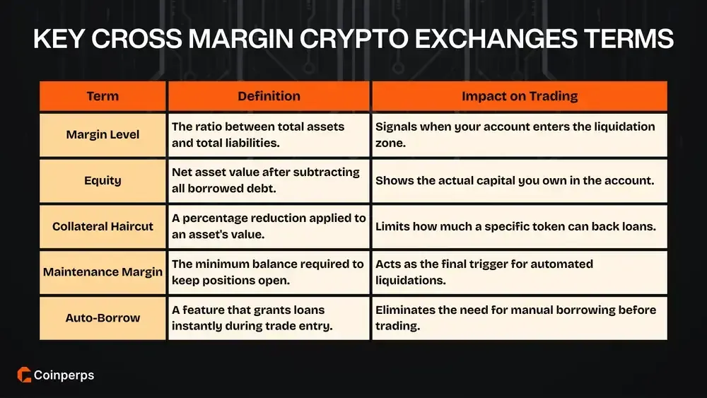 Key Cross Margin Crypto Exchanges Terms