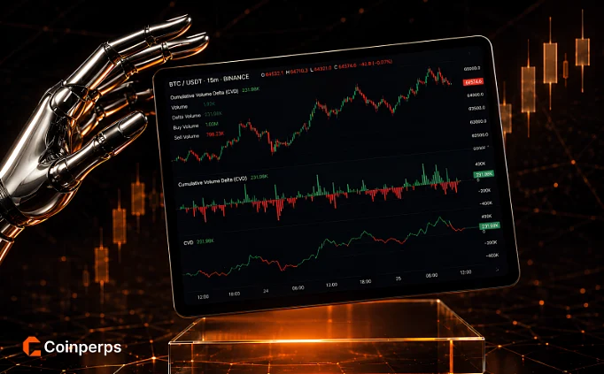 Read our Cumulative Volume Delta (CVD) guide covers the calculation, setup, absorption, and how spot and perpetual readings disagree at turning points.