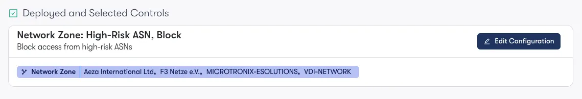 Blocking Abused or Unused Networks