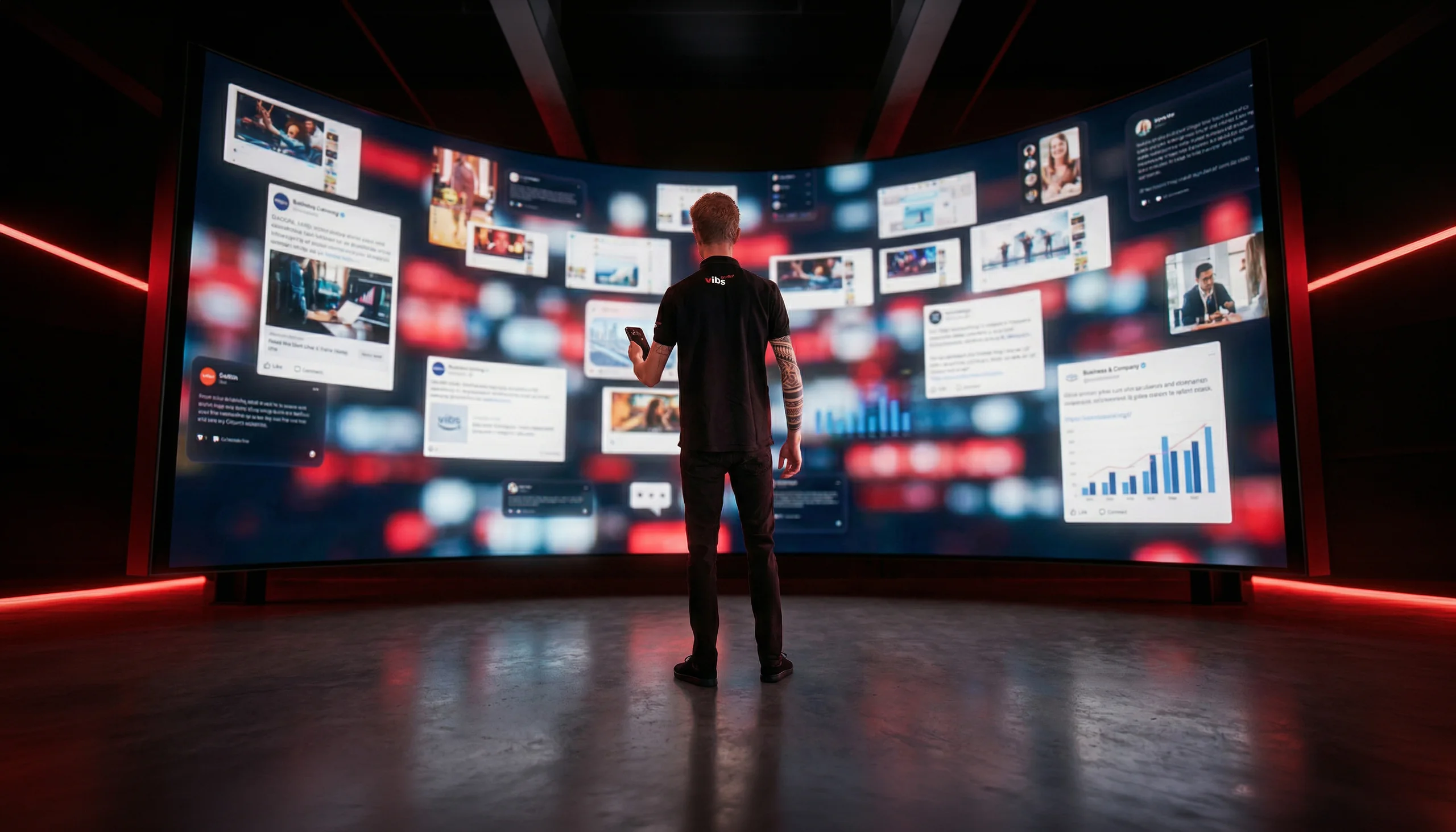 Social Media Marketing für Unternehmen – Titelbild des vibs.media Blogartikels