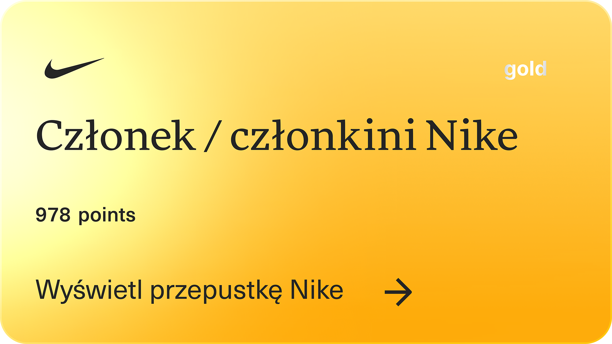 gold member card
