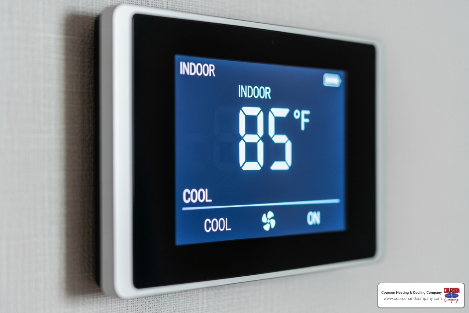 AC thermostat showing a high indoor temperature despite being on - 24 hour ac repair tampa bay fl