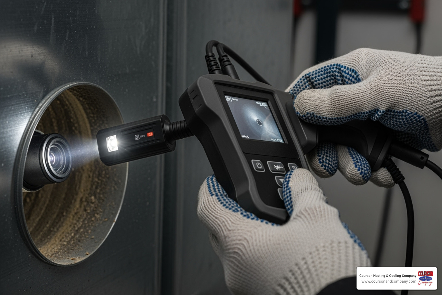 technician using duct camera - air duct inspection riverview fl