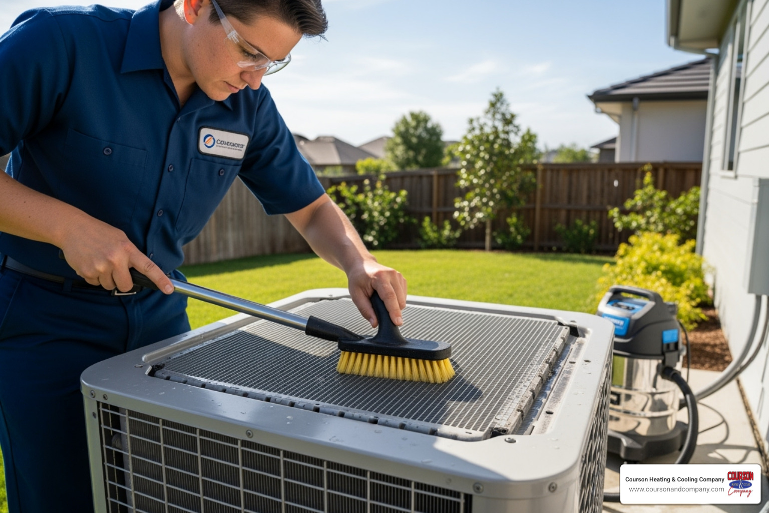 technician cleaning AC unit - airflow optimization riverview fl