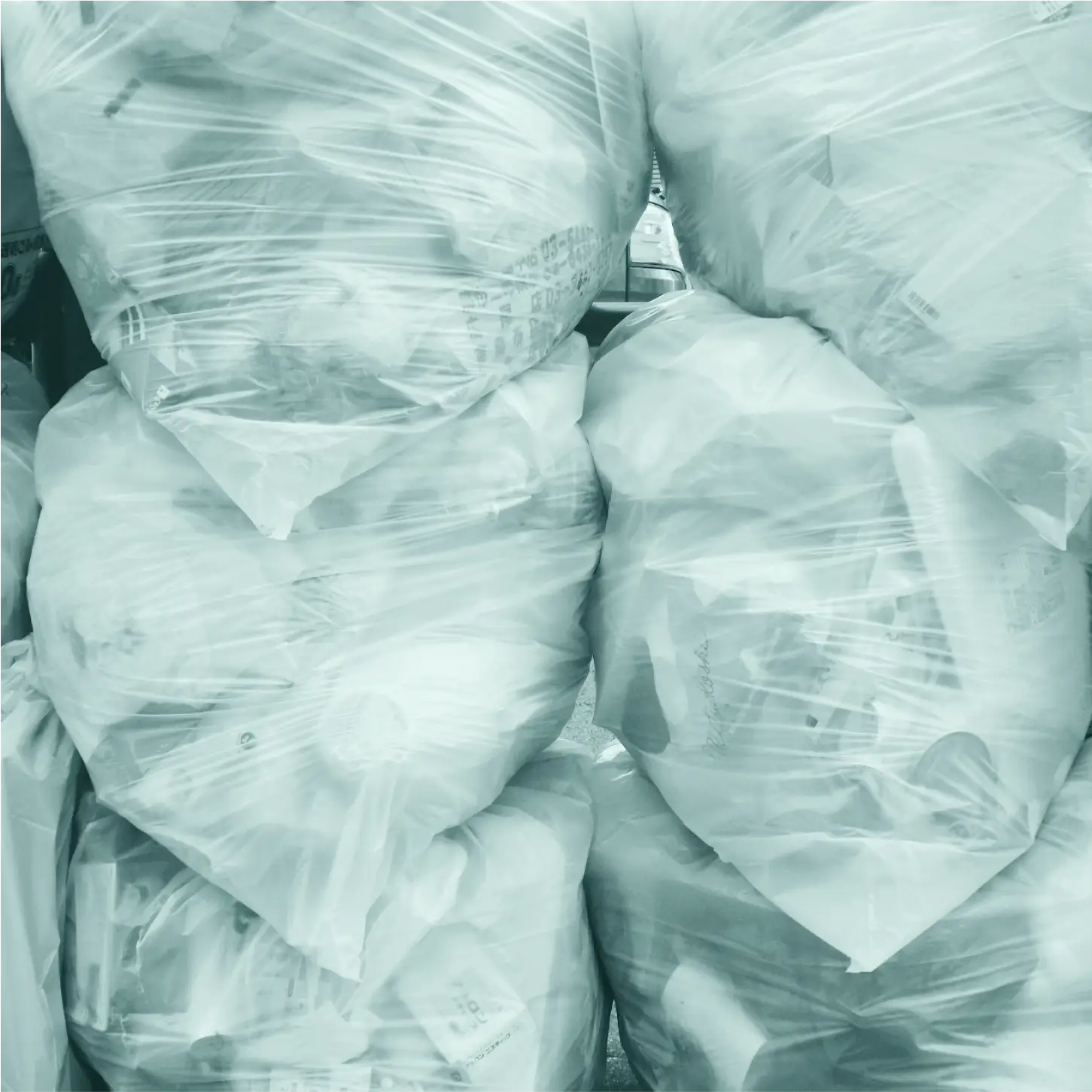 A stack of plastic bags