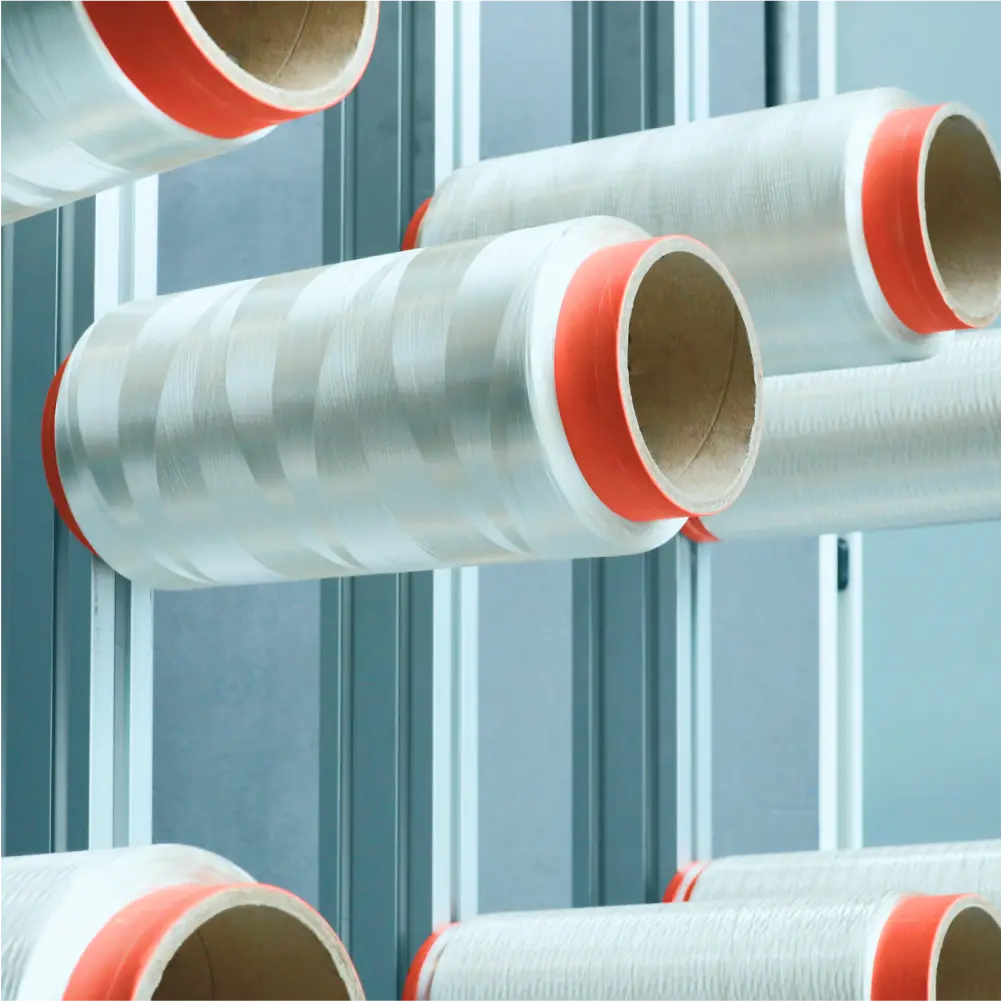 a group of spools of thread