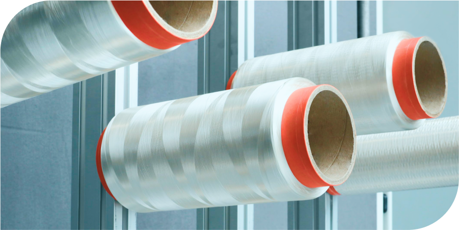 a group of spools of thread