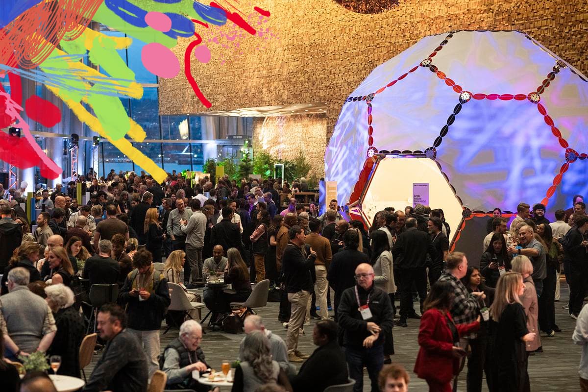 A busy loop of people and activations