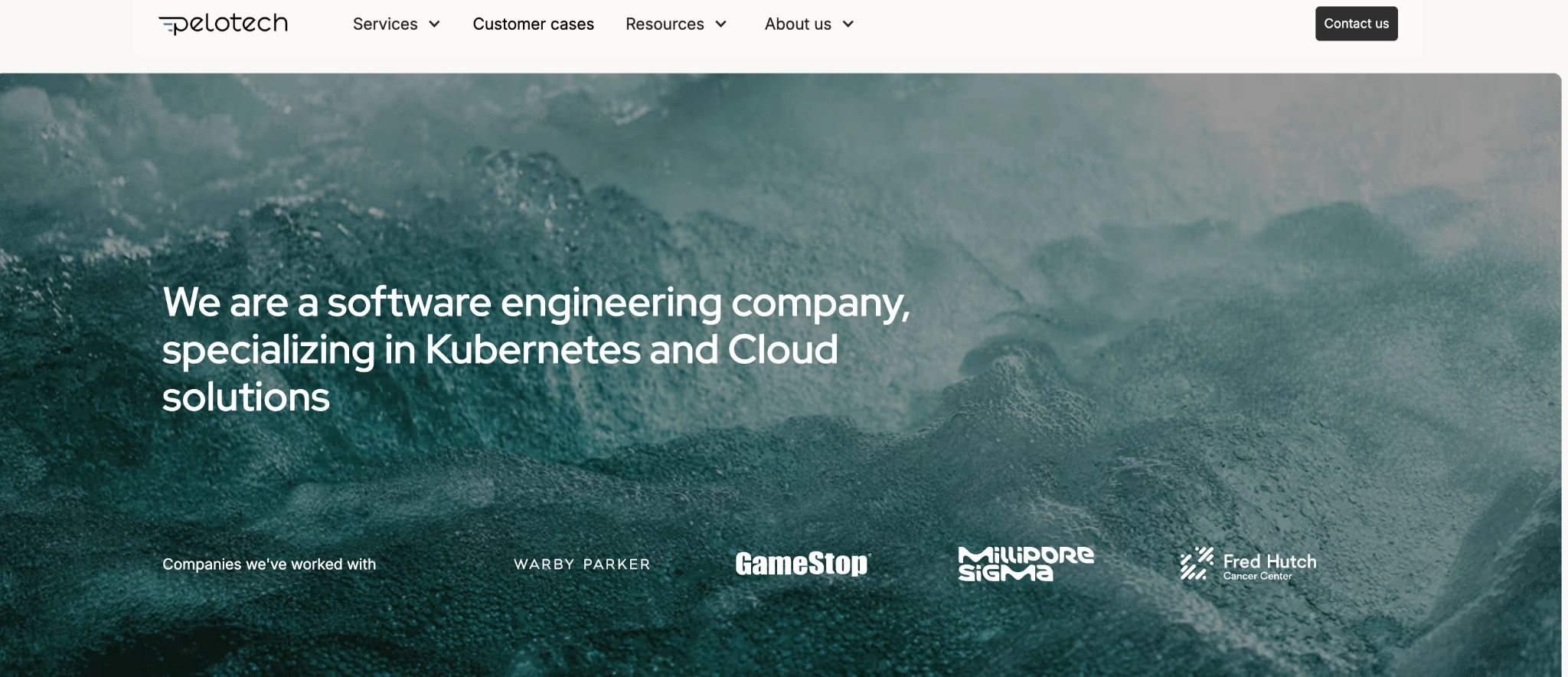 Pelotech homepage