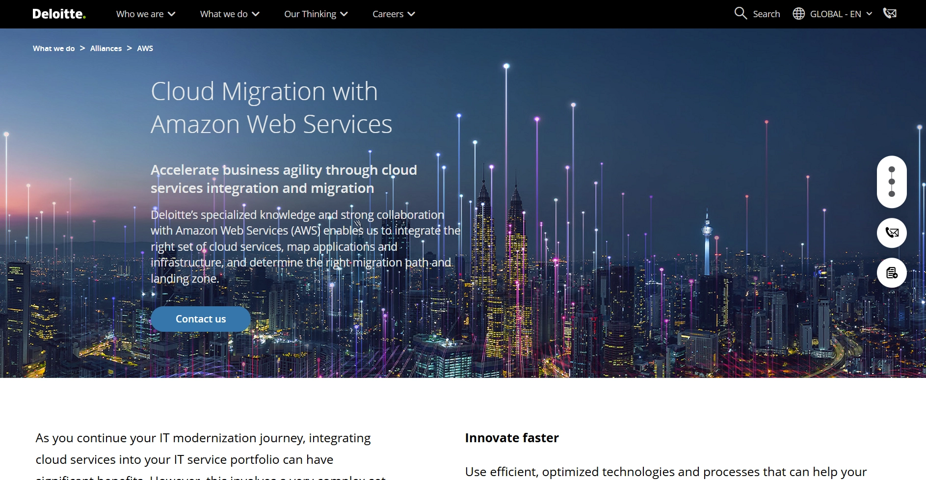 deloitte aws transformation