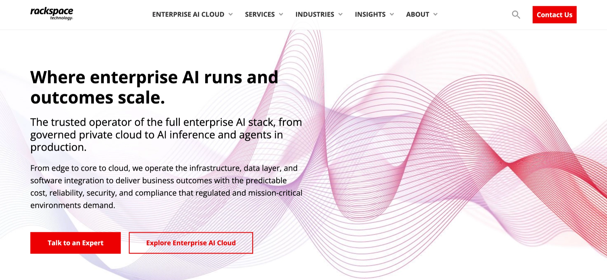 Rackspace Technology: Best for hybrid and multi-cloud operations